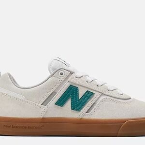New Balance Jamie Foy #306 Cream and Green Retro Skater Sneakers